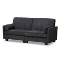 Baxton Studio Felicity Modern Dark Gray Upholstered Sleeper Sofa 146-8971